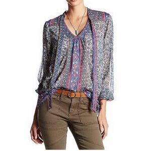Lucky Brand Multicolor Floral Blouse